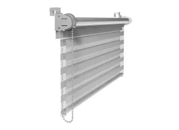 Klemmfix Doppelrollo Farbe grau
