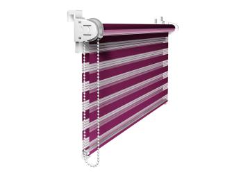 Klemmfix Doppelrollo Farbe aubergine