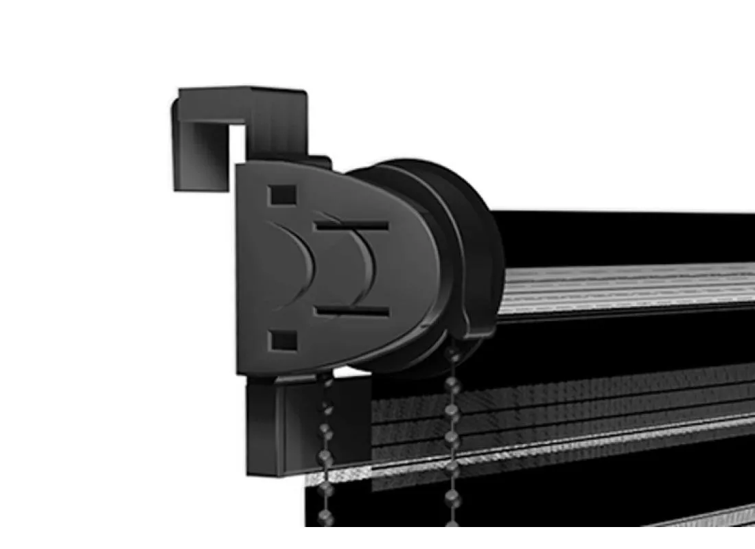 Klemmfix Doppelrollo Farbe schwarz