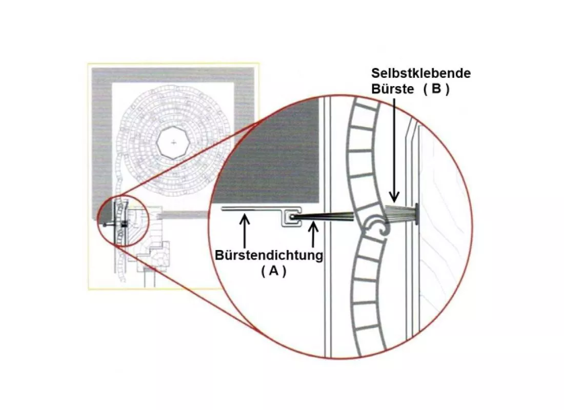 Selbstklebende Bürste (5 mm)