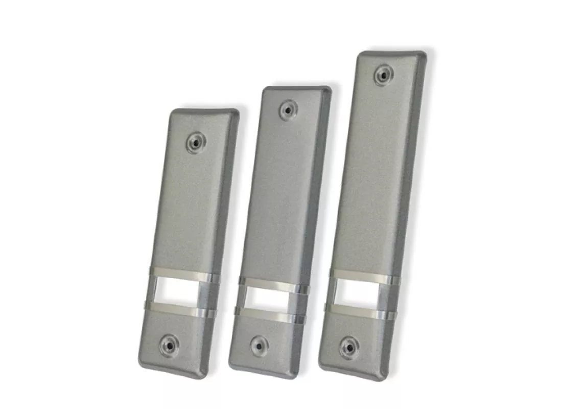 Wicklerblenden aus Metall,  offen, ohne Gurtausbau, silber EV 1