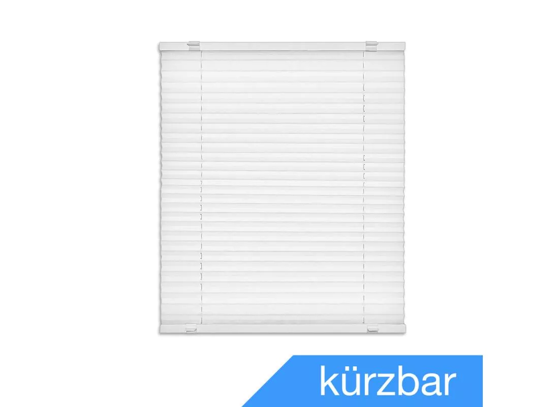 Plissee EasyFix inkl. Klemmhalter Farbe weiss