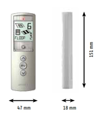 Abmessungen Somfy Funkhandsender Telis 16 RTS