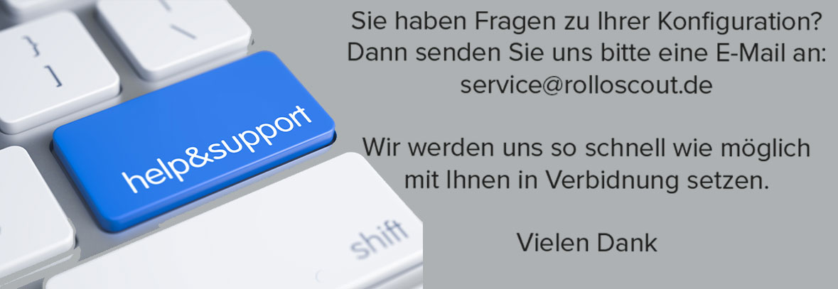 Bei Fragen zu unseren Vorbaurollladen oder zur Konfiguration hilft Ihnen unser Kundensupport gern weiter!